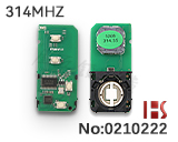 Lonsdor 도요타 스마트키 PCB기반 314.35MHZ(FT20-5290B)